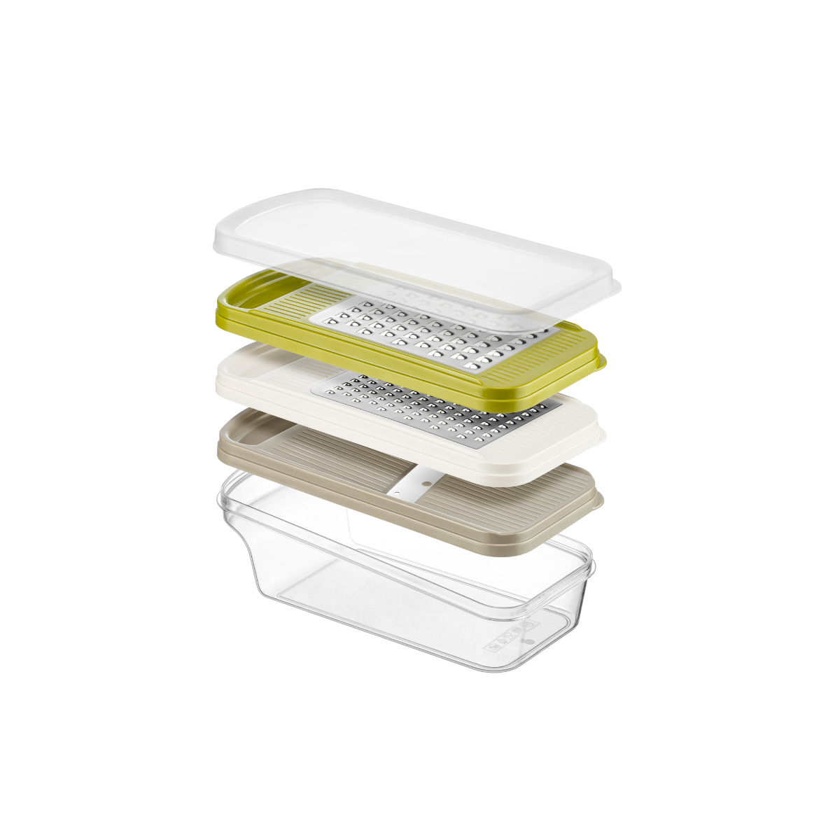 GourmetPrep 3-in-1 Reibe- & Schneideset
